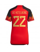 Belgia Charles De Ketelaere #22 Kotipaita Naisten MM-kisat 2022 Lyhythihainen